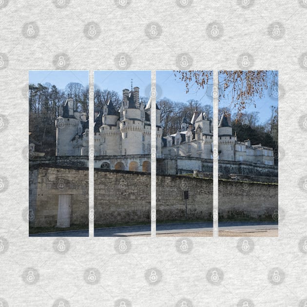 The Castel of Usse is a 15th-century castle in the Centre-Val de Loire. Sunny winter day by fabbroni-art